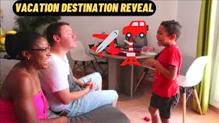 HIS REACTION TO FINDING OUT WHERE WE ARE GOING ON VACATION  WINNER OF THE GIVEAWAY ARE  VLOGS [upl. by Ranna]