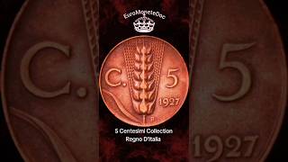 5 Centesimi Collection 🇮🇹 Regno DItalia EuroMoneteDoc monete rare collection euro numismatica [upl. by Nodnek]