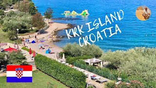 Malinska Krk Island Croatia Beach Walk [upl. by Reivad]