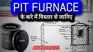 PIT FURNACE हिन्दी  CRUCIBLE FURNACE [upl. by Mutua]