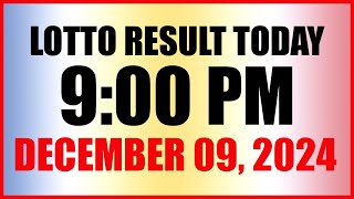 Lotto Result Today 9pm Draw December 9 2024 Swertres Ez2 Pcso [upl. by Eniawd]