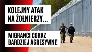 KOLEJNY ATAK migrantów na ŻOŁNIERZY Byliśmy na GRANICY z Białorusią Mieszkańcy czują NIEPOKÓJ [upl. by Eellah383]