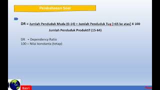 Menghitung Dependency Ratio atau Beban Ketergantungan Penduduk [upl. by Adela159]