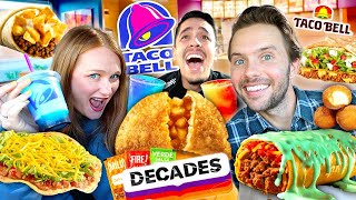 Tasting EVERYTHING on TACO BELL’S VIRAL Decades Menu [upl. by Markland]