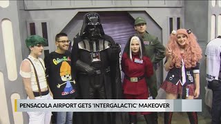 Pensacon Airport gets Intergalactic Makeover [upl. by Anneirda]