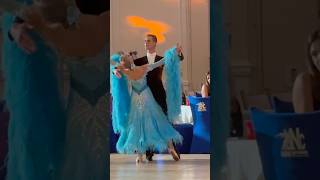 Slow Foxtrot😍🔥🩵 music dance dancesport frozen ballroomdance wdsf wdc wdo dancevideo [upl. by Loar583]