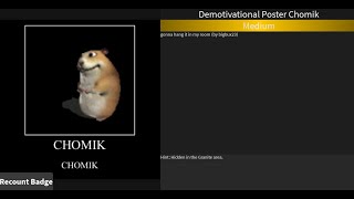 How to get Demotivational Poster Chomik Find the Chomiks [upl. by Candida]