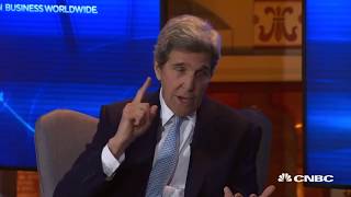 John Kerry accuses Trump of lies and ignorance on climate change  World Economic Forum [upl. by Scotti211]