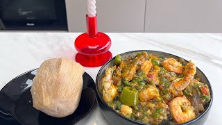 How I prepare my favourite Okro stew okrosoup okrastew africanfood ghanafoodrecipe [upl. by Arlen]