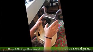 Lyre Harp 8 Strings Rosewood [upl. by Gershom444]