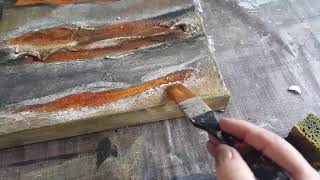 Powertex mixedmedia rusty powder tutorial Roest maken [upl. by Arua401]