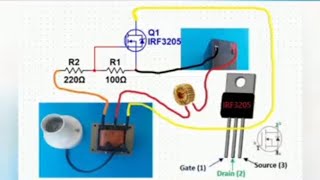 Basit inverter devresi yapımı 12 TO 220 Simple inverter circuit construction [upl. by Kittie]