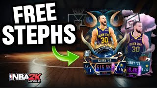 How To Get FREE Stephen Curry Card CODES He Is UNREAL 🔥  NBA 2K Mobile [upl. by Erusaert]