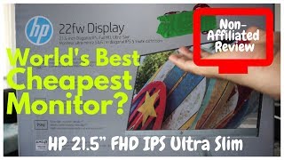 Worlds Best Cheapest Monitor  HP 215 Fhd Ips Ultra Slim Monitor Review amp Unboxing [upl. by Anastasie17]