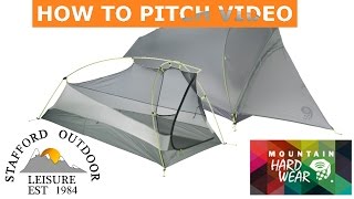 Mountain Hardwear Supermega UL 1 Tent Pitching Instructions [upl. by Lennard875]