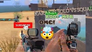 OMG  😱 600 METER LONGEST SHOT P1911 amp R45BEST SKILL amp KARAKAIN SOLO VS SQUAD GAMEPLAY bgmiindia [upl. by Letnuahc]