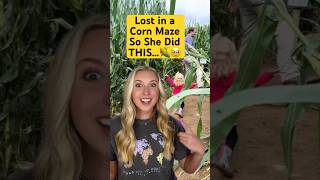 Lost in a Corn Maze So She Did THIS…🌽🥹 prayerworks childlikefaith Jesus God precious shorts [upl. by Manvel290]