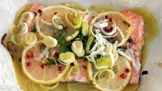 Salmone Al Forno  ricetta facile per cucinare il salmone in un modo diverso [upl. by Ramyar15]