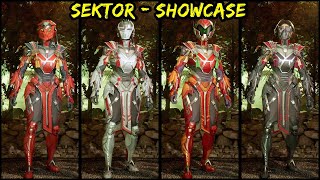 Sektor Showcase  Gear amp Skins Rank 20  Mortal Kombat 1 [upl. by Meagher904]