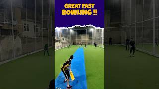 Great Fast Bowling  indoorcricket fastbowling sports [upl. by Ayikahs]