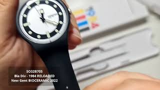 Swatch 1984 RELOADED BLA DIV 2022  NEW GENT BIOCERAMIC  SO32B705 [upl. by Aramanta]