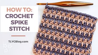 LOOKS LIKE CATS Spike Stitch Tutorial  Crochet for BEGINNERS [upl. by Ibocaj]