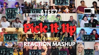 ATEEZ KQ Fellaz Pick It Up Performance Video I REACTION MASHUP [upl. by Patt]