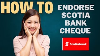 How to endorse SCOTIA bank cheque l Double Z [upl. by Lain]