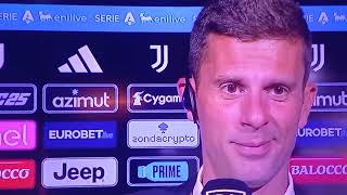 Thiago Motta intervista postpartita JuventusLazio10 [upl. by Norra]