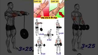 veins arms workout in 30 days try this [upl. by Lessirg]