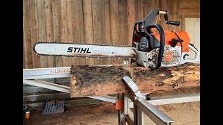 STIHL MS 881 with Logosol F2 Full Review [upl. by Nickolaus271]