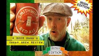 Smithwicks Red Ale Beer Review by A Beer Snobs Cheap Brew Review  Irish Edition [upl. by Eire]