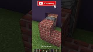 Minecraft PASSAGE SECRET de CHEMINÉE TUTO  shorts [upl. by Ardnnaed]