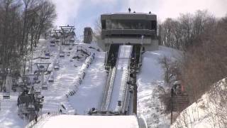 第３９回HTB杯国際スキージャンプ競技大会Ski jump at Okurayama [upl. by Quintina]