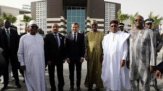 Minisommet des pays du G5 Sahel avec Macron en Mauritanie [upl. by Ecinue892]