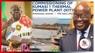 Asantehene Joins Genser Energy To Commission Ultramodern Power Plant In Kumasi To Stop Dumsor [upl. by Aryajay]