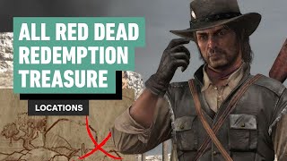 All Red Dead Redemption Hidden Treasure Locations [upl. by Rennold]