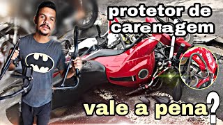 ACESSÓRIO  PROTETOR DE CARENAGEM VALE A PENA VEJA A FAN 160 PÓS ACIDENTE [upl. by Jun]