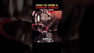 How to open a Syringe Ampule  Break opening Syringe Ampoules [upl. by Stan]