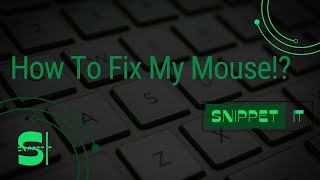 How To Fix My Mouse  Multiple Solutions [upl. by Lorac]