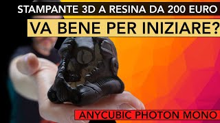 STAMPANTE 3D A RESINA DA 200 EURO VA BENE PER INIZIARE [upl. by Philipp721]