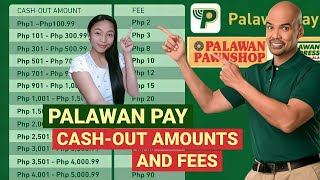 PALAWAN PAY CASHOUT AMOUNTS amp FEES IN PALAWAN PAWNSHOP  CASHOUT PALAWAN PAY TO PALAWAN PAWNSHOP [upl. by Rizan]