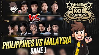 M3 KOL Carnival  Philippines vs Malaysia  Game 1 [upl. by Hestia]