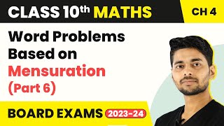 Word Problems Based on Mensuration Part 6  Quadratic Equations  Class 10 Maths Ch 4 202223 [upl. by Aratehs146]