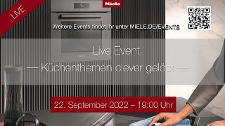 Live Event clever gelöst  Hilfe für Themen in Deinem Küchenalltag [upl. by Presber]