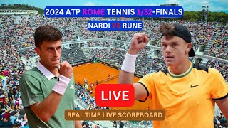 Holger Rune Vs Luca Nardi LIVE Score UPDATE Today Tennis 2024 ATP Rome 132Finals Match May 11 2024 [upl. by Walcott]