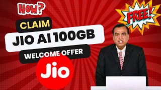 How To Claim Jio AI Cloud Welcome Offer jio [upl. by Spear694]