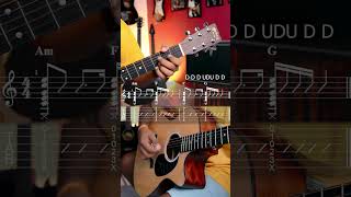 Most Beautiful Chord Progression  AmFCG Beginners Guitar Lesson guitarlesson guitar shorts [upl. by Lanette]