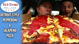 Chicagos Best Detroit Style Pizza  Fat Chriss [upl. by Aicined]