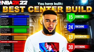 BEST CENTER BUILD ON NBA 2K22 CURRENT GEN MOST OVERPOWERED BUILD ON NBA 2K22 CURRENT GEN [upl. by Jer867]